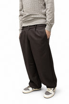 Pantaloni Morbidi Versatili Marrone Scuro