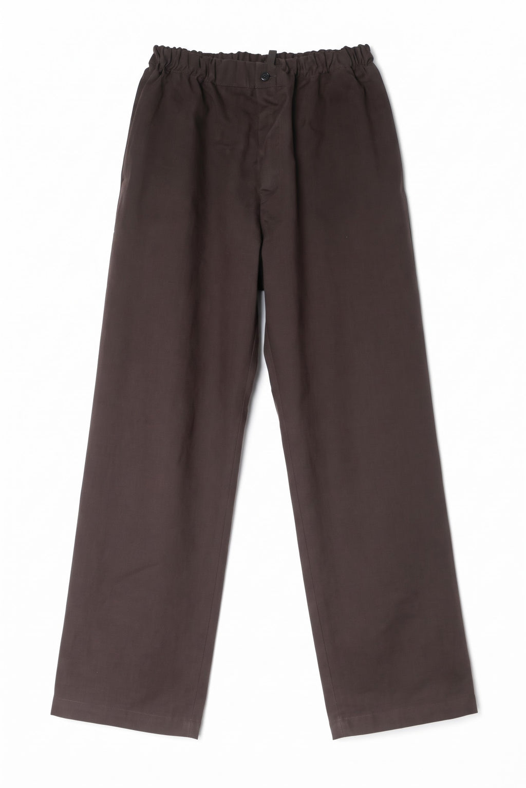 Pantaloni Morbidi Versatili Marrone Scuro