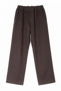 Pantaloni Morbidi Versatili Marrone Scuro