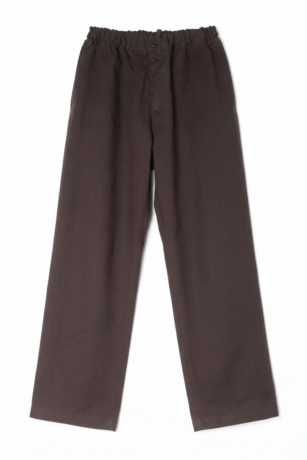 Pantaloni Morbidi Versatili Marrone Scuro