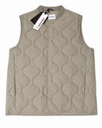 Gilet Trapuntato con Bottoni a Pressione